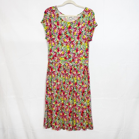 Boden Amelie Jersey Dress Floral Preppy Coastal Beach - Picture 2 of 14